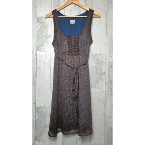 Converse One Star Y2K 90s Retro Floral Chiffon Outer Empire Waist Ruffle Detail